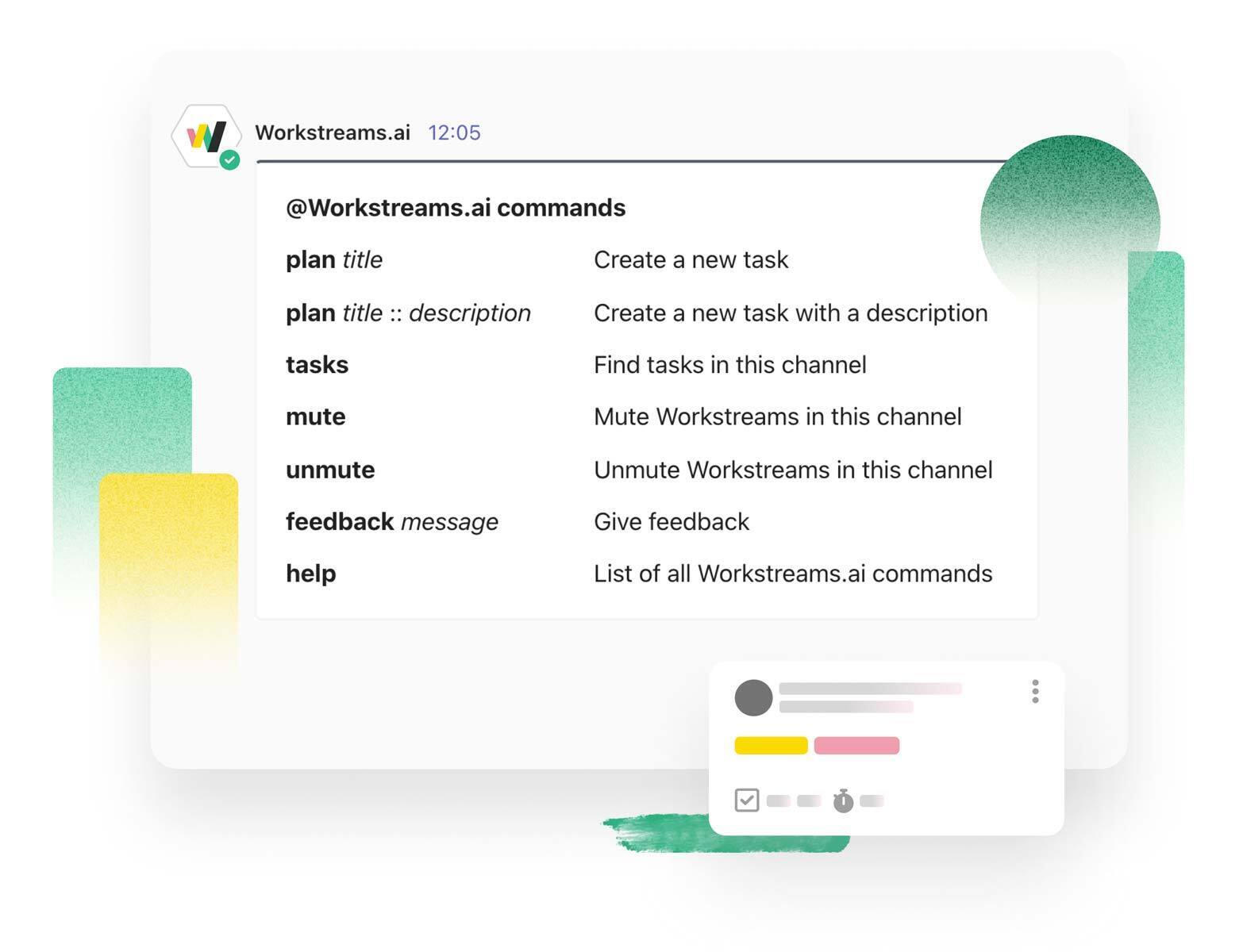 workstreams.ai task management in microsoft teams